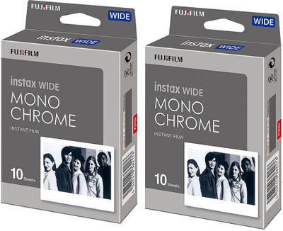 

Fujifilm Instax Wide Monochorome (10x2) 20 Shots Instant Film Roll(Yes 800 ISO Pack of 2)