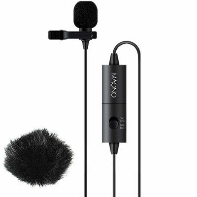 

MAONO Au - 100 Microphone, Hands Free Clip-On Lapel Mic with Omnidirectional Condenser Camera Microphone