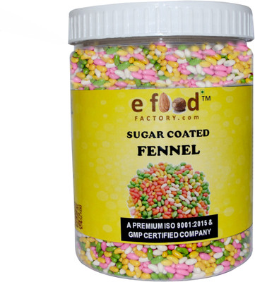 

e food factory Sugar Coated Fennel 500 In Pet Jar Sweet Mouth Freshener