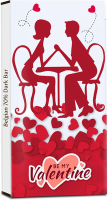 

Chocholik Valentines Day Gift - Lets Stay Together with 70% Dark Belgium Chocolate Bars(100 g)