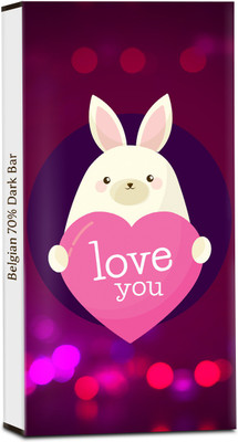 

Chocholik Valentines Day Gift - A Sweet Treat For My Valentine- 70% Dark Belgium Chocolate Bars(100 g)