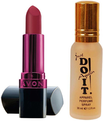 

Avon Anew True Color Perfectly Smooth Lipstick Candy Red 3.8g with one do it perfume 30 ml(Set of 2)