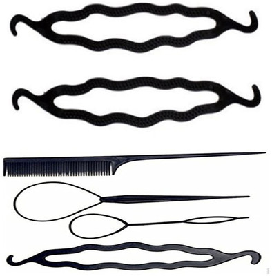 

S R Enterprises hair juda twist and diy kit [pack of 6pcs](Set of 6)