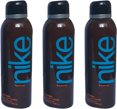 

Nike BROWN (PACK OF 3) Body Spray - For Men(200 ml, Pack of 3)