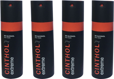 

CINTHOL EXTREME (PACK OF 4) Body Spray - For Men & Women(150 ml, Pack of 4)