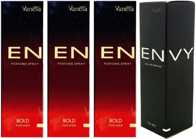 

Envy Bold 60ml 3 pcs. & Men 60ml 1 pc. Pack of 4 Perfume Body Spray - For Men(240 ml, Pack of 4)