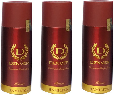 

Denver HONOUR (PACK OF 3) Body Spray - For Men & Women(165 ml, Pack of 3)