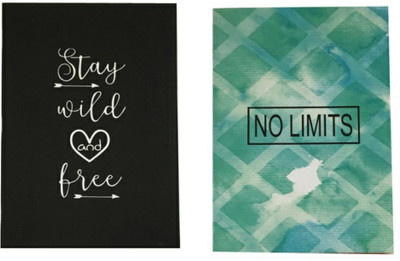 Macro Designer collection A5 Diary Unruled 100 Pages(Multicolor, Pack of 2)