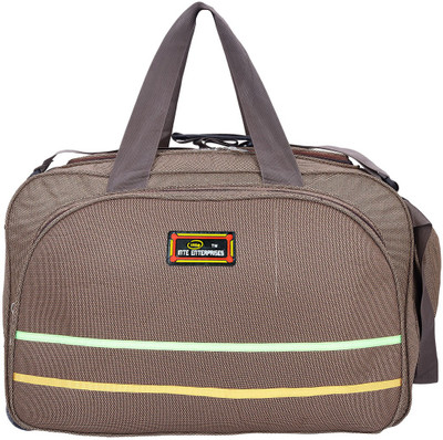 

Inte Enterprises (Expandable) (Expandable) Waterproof Polyester Lightweight Luggage Travel 40 L Duffel Bag with 2 Wheels Travel Duffel Bag(Brown)
