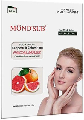 

Mond'sub Grapefruit Refreshing Facial with Natural Grapefruit Extract OIL Controlling Mask(25 G)Pack Of 1(25 g)