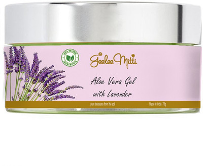 

Geeleemitti Lavender Flavoured Aloe Vera Gel with Lavender Essential Oil for Face Care, Anti-Ageing Effects, Acne & Scar Removal(75 g)