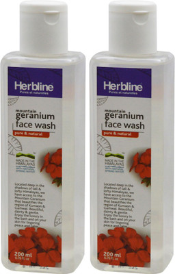 

Herbline Geranium Face Wash 200ml Pack Of-2 Face Wash(200 ml)