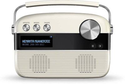 

SAREGAMA CARVAAN Carvaan Bengali Bluetooth Laptop/Desktop Speaker/FM Radio (Prorcelain White, Stereo Channel) FM Radio(Multicolor)