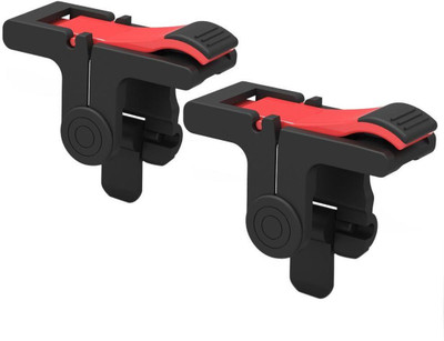 

LIFEMUSIC PUBG Gamepad L1R1 Triggers for Universal Mobile Phone Game Shooter Shutter Button for iOS & Android Gaming Accessory Kit(Red, Black, For Android, iOS)