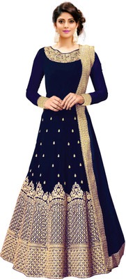 Siddeshwary Fab Anarkali Gown(Multicolor) Flipkart