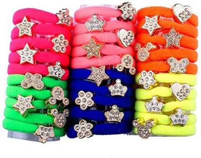 

Iyaan Fancy and Attractive Best Quality Hair Accessories, Rubber Bands for Women & Girls , Set OF 30, Pack Of 1 Rubber Band(Multicolor)