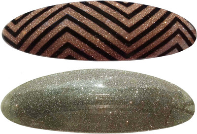 

Shreya Collection Combo of 2 Multicolour Glitter Sparkly Hair Ponytail Barrette Clutcher Clip Alligator Buckle Hair Clip(Multicolor)