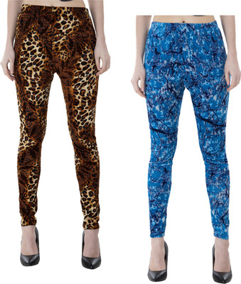 IndiWeaves Ankle Length  Western Wear Legging(Multicolor, Printed)