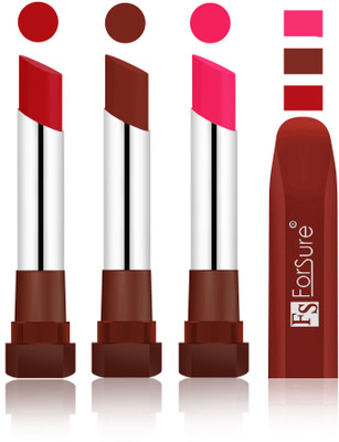 

Forsure Bright Red, Maroon, Ruby Red Velvet Matte Lipsticks(Bright Red, Maroon, Ruby Red)