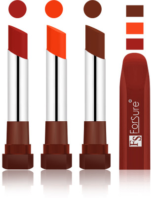 

Forsure Brown, Bright Red, Wine Velvet Matte Lipsticks(Brown, Bright Red, Wine)