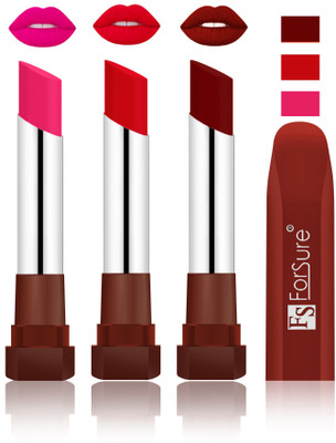 

Forsure Rose Pink, Sweet Red, Dark Maroon Velvet Matte Lipsticks(Rose Pink, Sweet Red, Dark Maroon)