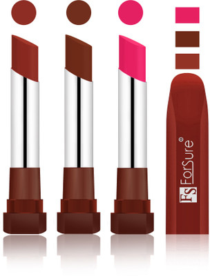 

Forsure Chocolate, Wine, Rose Pink Velvet Matte Lipsticks(Chocolate, Wine, Rose Pink)