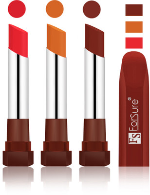 

Forsure Peach, Brick Nude, Maroon Velvet Matte Lipsticks(Peach, Brick Nude, Maroon)