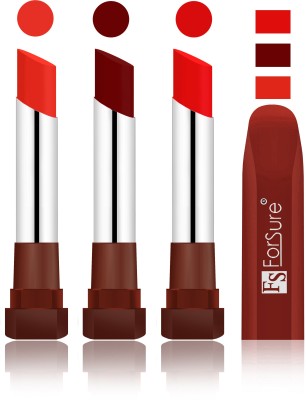 

Forsure Beach Nude, Dark Maroon, Romantic Red Velvet Matte Lipsticks(Beach Nude, Dark Maroon, Romantic Red)