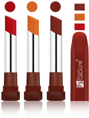 

Forsure Bright Red, Brick Nude, Maroon Velvet Matte Lipsticks(Bright Red, Brick Nude, Maroon)