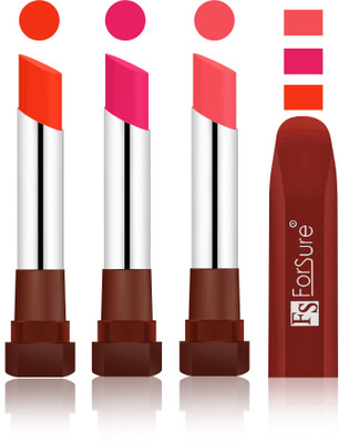 

Forsure Nude, Rose Pink, Peach Velvet Matte Lipsticks(Nude, Rose Pink, Peach)