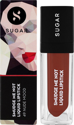 

Sugar Smudge Me Not Liquid Lipstick - 49 Nude Mood (Brown Nude with pink undertone)(Brown Nude)