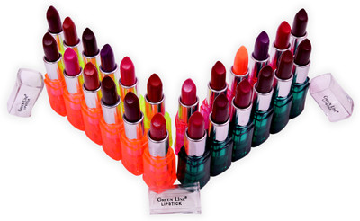

Green line Green line' Sensational 24 lipsticks pack(Multicolor)