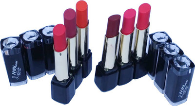 

NYN Lipsticks 6 colors(red, maroon, pink, wine, peach, tomato red)