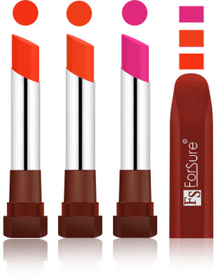 

Forsure Nude, Nude, Rose Pink Velvet Matte Lipsticks(Nude, Nude, Rose Pink)