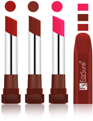 

Forsure Brown, Maroon, Ruby Red Velvet Matte Lipsticks(Brown, Maroon, Ruby Red)