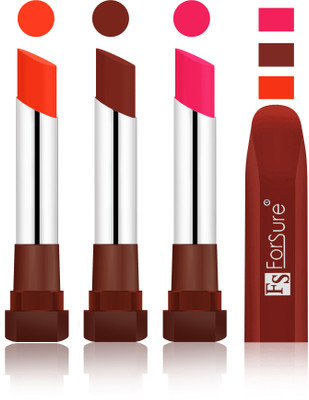 

Forsure Nude, Maroon, Ruby Red Velvet Matte Lipsticks(Nude, Maroon, Ruby Red)