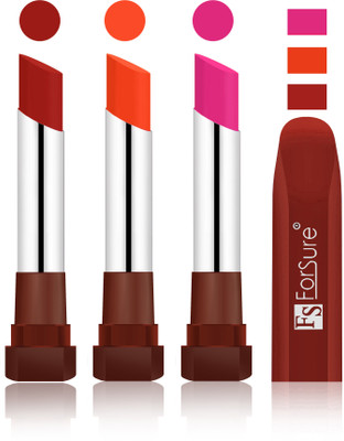 

Forsure Brown, Nude, Rose Pink Velvet Matte Lipsticks(Brown, Nude, Rose Pink)
