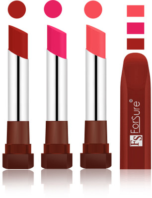 

Forsure Brown, Rose Pink, Peach Velvet Matte Lipsticks(Brown, Rose Pink, Peach)