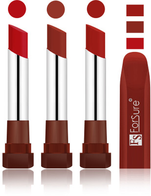 

Forsure Bright Red, Choclate, Brown Velvet Matte Lipsticks(Bright Red, Choclate, Brown)
