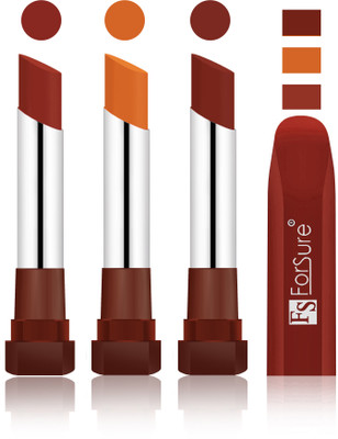 

Forsure Chocolate, Brick Nude, Maroon Velvet Matte Lipsticks(Chocolate, Brick Nude, Maroon)