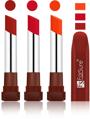 Forsure Brown, Red, Bright Red Velvet Matte Lipsticks(Brown, Red, Bright Red)