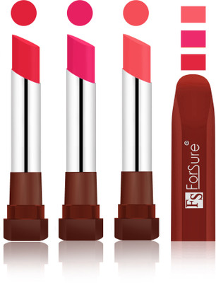 Forsure Baby Pink, Rose Pink, Peach Velvet Matte Lipsticks(Baby Pink, Rose Pink, Peach)