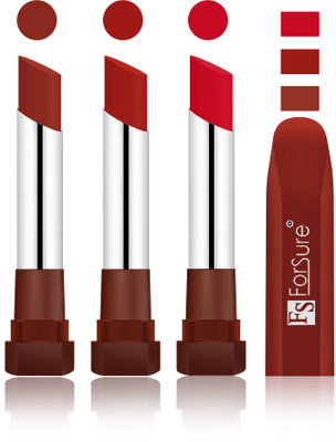 

Forsure Chocolate, Brown, Red Velvet Matte Lipsticks(Chocolate, Brown, Red)