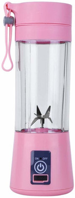 

Shrines Portable USB Electric Fruit Citrus Juicer Bottle Handheld Milkshake Smoothie Maker Rechargeable Juice Blender(pink) 12 W Juicer(Pink, 1 Jar)