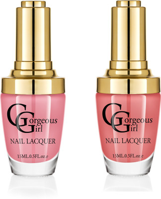 

Gorgeous Girl Glossy Nail Lacquer Brown Yellow-27 & Burnt Sienna-16(Pack of 2)