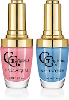 

Gorgeous Girl Glossy Nail Lacquer Ball Blue-06 & Brown Yellow-27(Pack of 2)