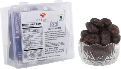 

Soft Art 100% Natural Premium Nuts and Dry Fruit Dates / Kajoor - 250 Grams Dates(250 g, Box)
