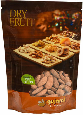 

GUJARAT DRY FRUIT STORES Natural Premium Roasted & Salted Almond Jumbo 250 Grams Almonds(250 g, Pouch)