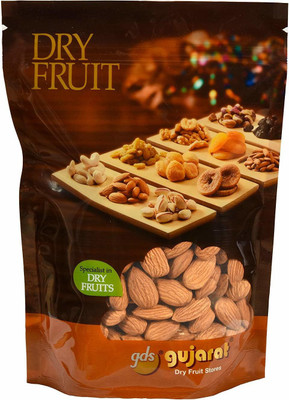 

GUJARAT DRY FRUIT STORES Natural Premium California Almond Regular 250 Grams Almonds(250 g, Pouch)