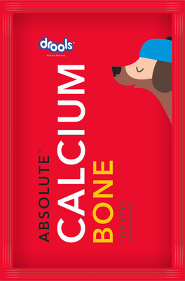 

drools Absolute Calcium Bone Jar, Dog Treats - 40 pieces Milk Dog Chew(600 g, Pack of 1)